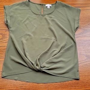 SO blouse olive green XS
